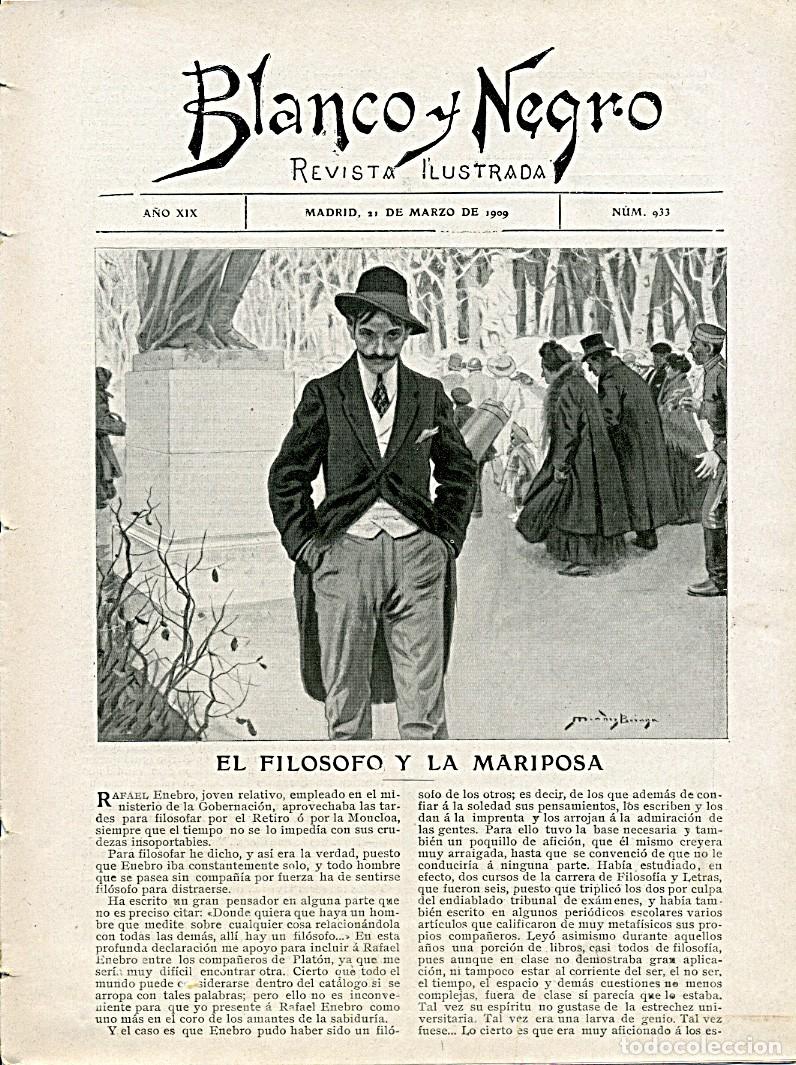 Coleccionismo de Revistas y Peri&oacute;dicos: Revista Blanco y Negro. Madrid 21 de marzo de 1909. N&uacute;mero 933