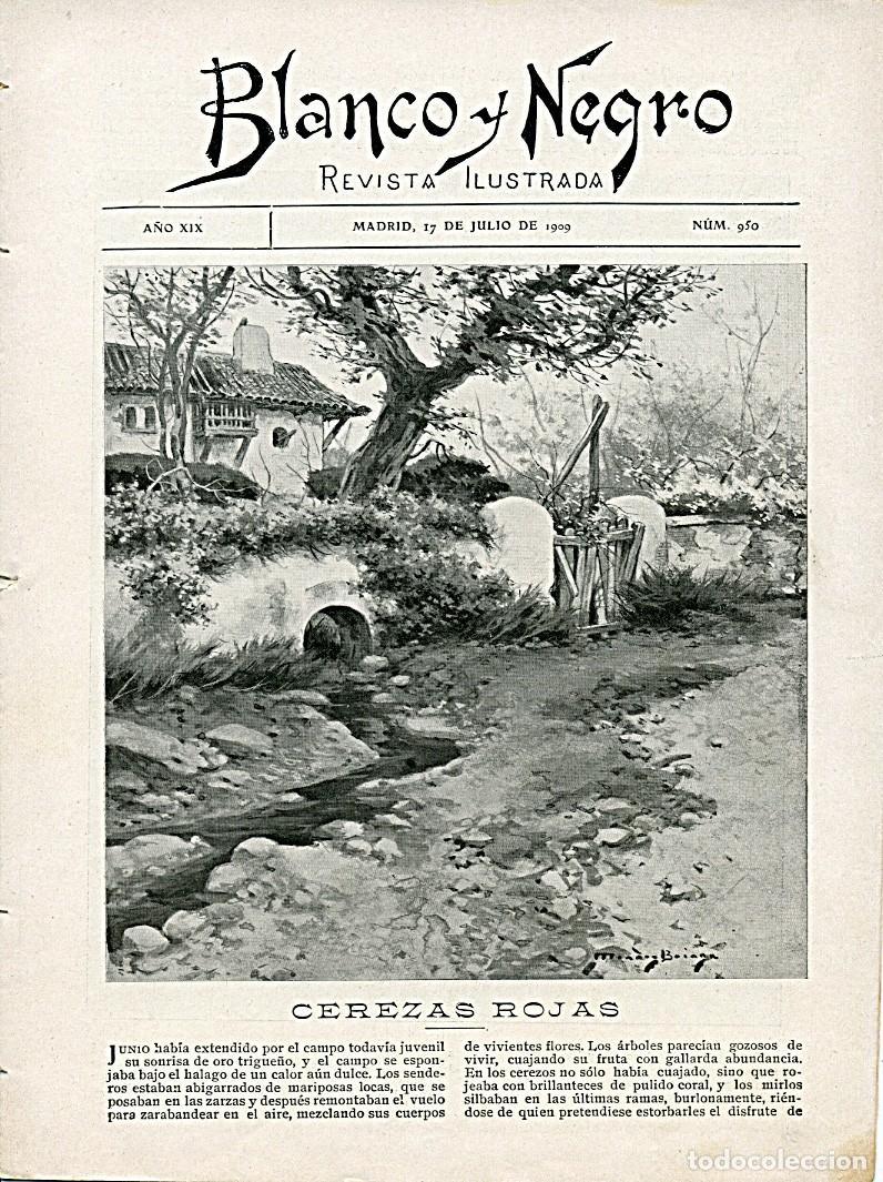 Coleccionismo de Revistas y Peri&oacute;dicos: Revista Blanco y Negro. Madrid 17 de julio de 1909. N&uacute;mero 950