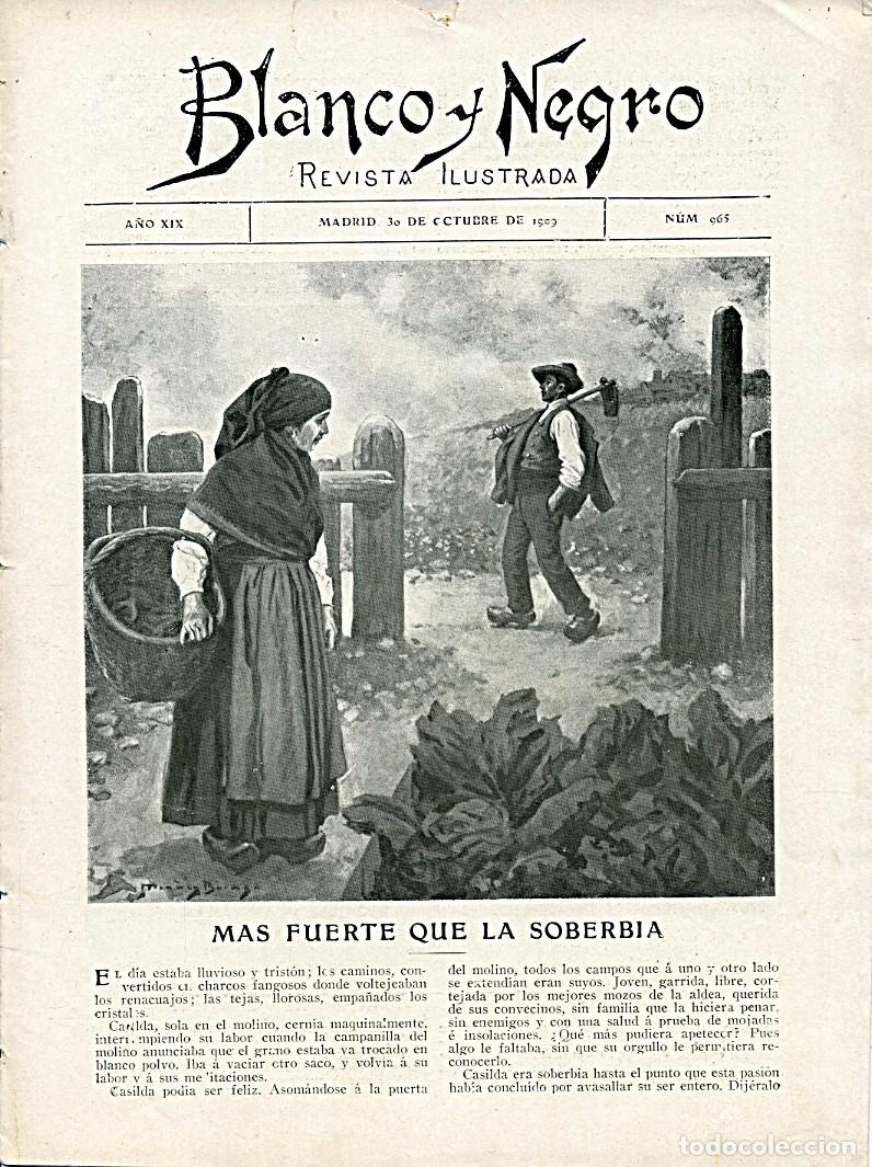 Coleccionismo de Revistas y Peri&oacute;dicos: Revista Blanco y Negro. Madrid 30 de octubre de 1909. N&uacute;mero 965
