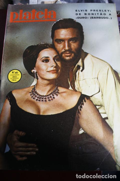 Coleccionismo de revistas y peri&oacute;dicos: REVISTA DE CINE PORTUGUESA PLATEIA ELVIS PRESLEY 1970