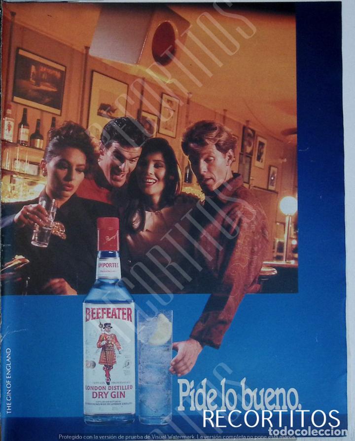Coleccionismo de revistas y peri&oacute;dicos: BEEFEATER GIN GINEBRA ANUNCIO PUBLICIDAD