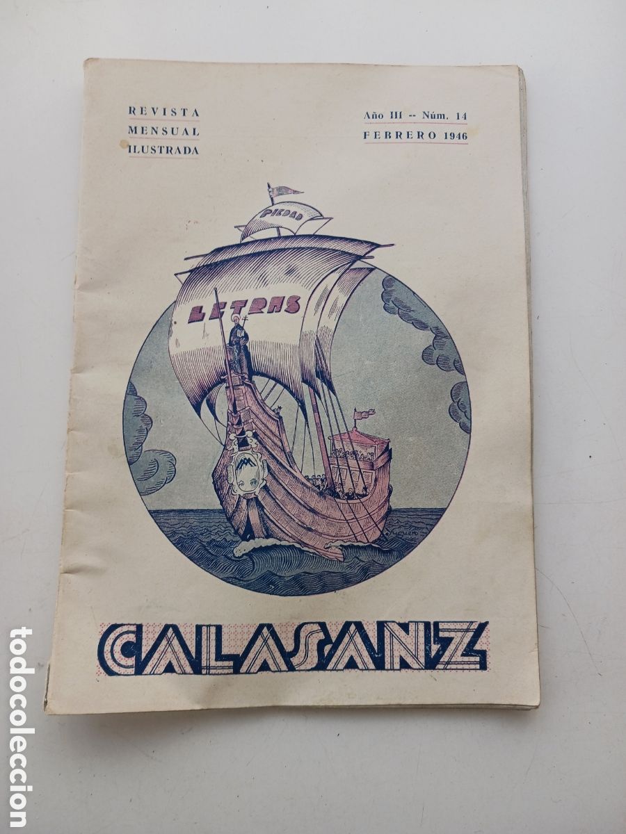 Coleccionismo de revistas y peri&oacute;dicos: Calasanz revista mensual ilustrada febrero 1946