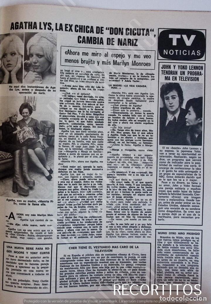 Coleccionismo de Revistas y Peri&oacute;dicos: CECILIAAGATHA LYS JOHN LENNON YOKO ONO