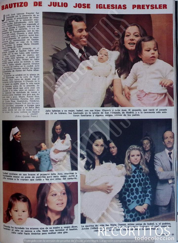 Coleccionismo de Revistas y Peri&oacute;dicos: JULIO IGLESIAS ISABEL PREYSLER JULIO JOSE CHABELI