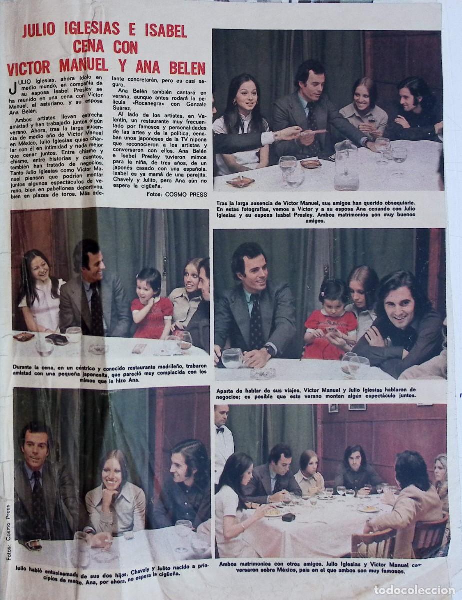 Coleccionismo de Revistas y Peri&oacute;dicos: JULIIO IGLESIAS E ISABEL PREYSLER ANA BELEN VICTOR MANUEL ARRUGADO