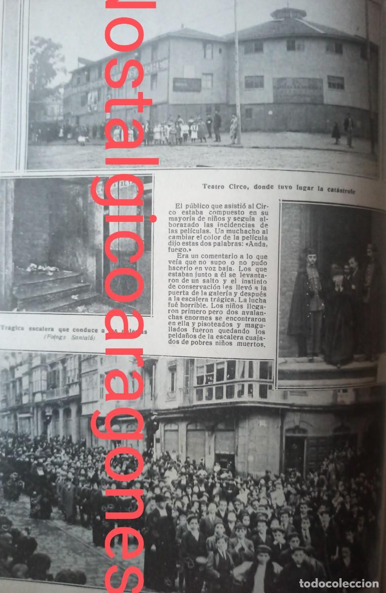 Coleccionismo de revistas y peri&oacute;dicos: Bilbao cat&aacute;strofe Teatro Circo entierro reportaje foto revista princ siglo XX 191K
