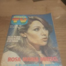 Coleccionismo de Revistas y Periódicos: 1981 ANTENA TV NÚMERO 57 RISA MARÍA MATEO SEGURIDAD PANTALLA OTRO NÚMEROS CONSULTA. Lote 397493139