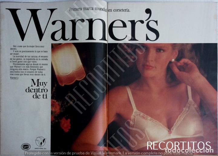 Coleccionismo de Revistas y Peri&oacute;dicos: WARNERS LENCERIA ANUNCIO PUBLICIDAD