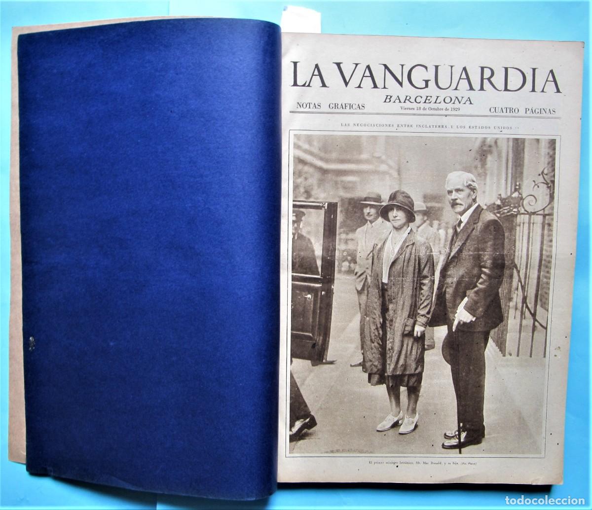 Collectionnisme de Revues et Journaux: LA VANGUARDIA. NOTAS GR&Aacute;FICAS. SEPTIEMBRE, NOVIEMBRE, DICIEMBRE, ENERO, FEBRERO. 1929 - 1930.
