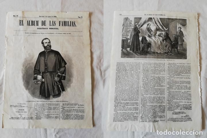 Coleccionismo de revistas y peri&oacute;dicos: ANTIGUO PERI&Oacute;DICO / OLD NEWSPAPER : EL ALBUM DE LAS FAMILIAS 1860 Tomo II. N&ordm;39