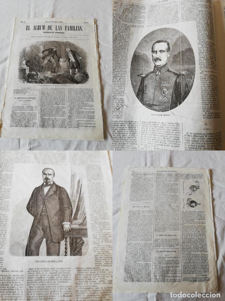 Coleccionismo de revistas y peri&oacute;dicos: ANTIGUO PERI&Oacute;DICO / OLD NEWSPAPER : EL ALBUM DE LAS FAMILIAS 1860 Tomo II. N&ordm;33.