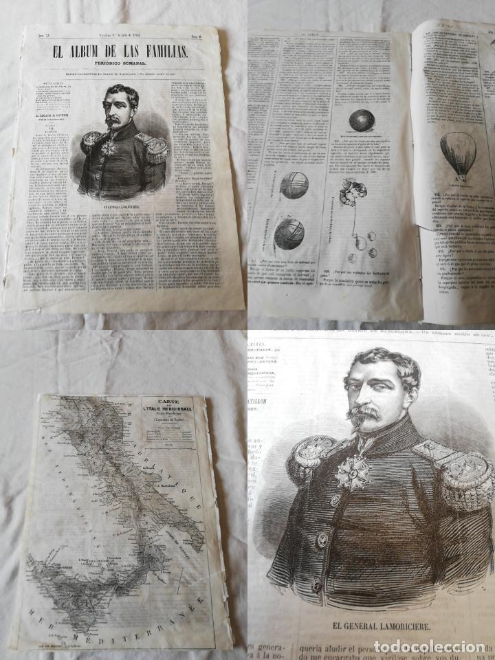 Coleccionismo de revistas y peri&oacute;dicos: ANTIGUO PERI&Oacute;DICO / OLD NEWSPAPER : EL ALBUM DE LAS FAMILIAS 1860 Tomo II. N&ordm;34