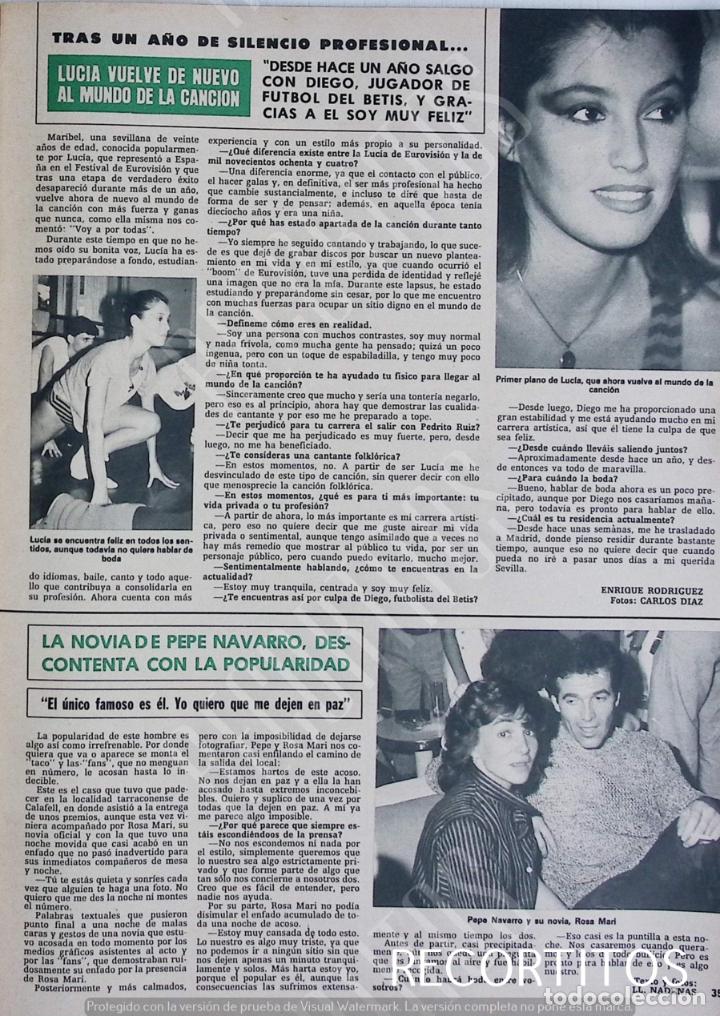 Coleccionismo de Revistas y Peri&oacute;dicos: lucia cantante eurovision pepe navarro