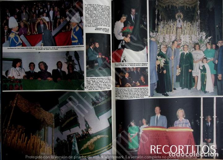 Coleccionismo de revistas y peri&oacute;dicos: los reyes de espa&ntilde;a en la semana santa de sevilla la esperanza de triana