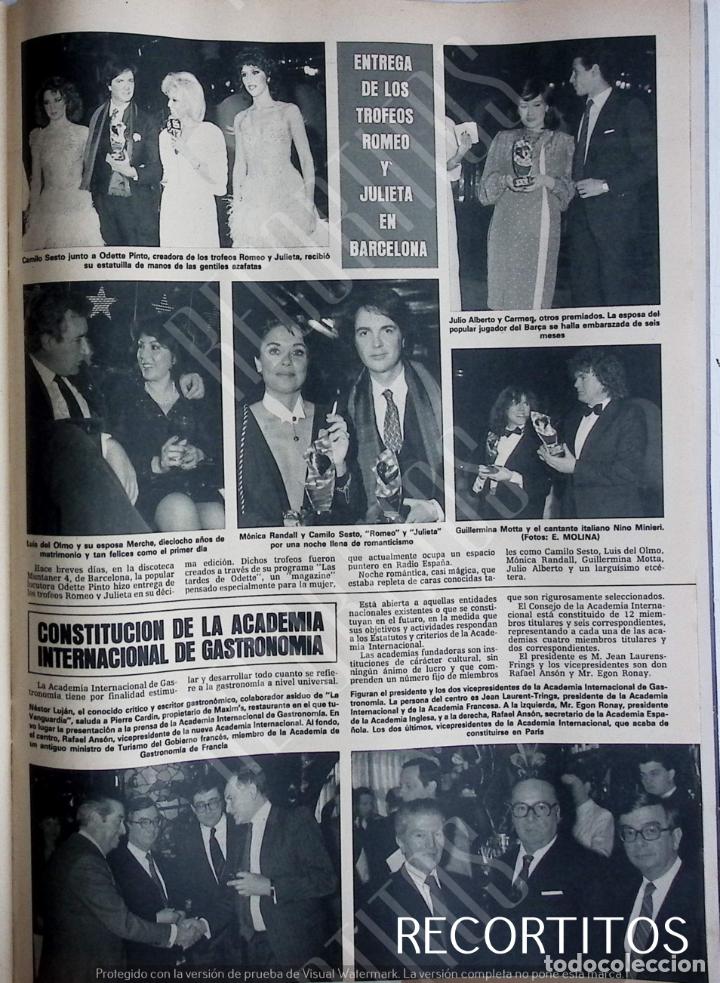 Coleccionismo de Revistas y Peri&oacute;dicos: camilo sesto monica randall guillermina motta luis del olmo