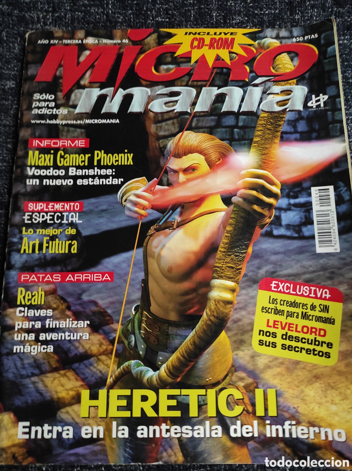 Collection Magazines and Newspapers: MICRO MANIA N&ordm; 46 HERETIC II - REVISTA DE VIDEOJUEGOS