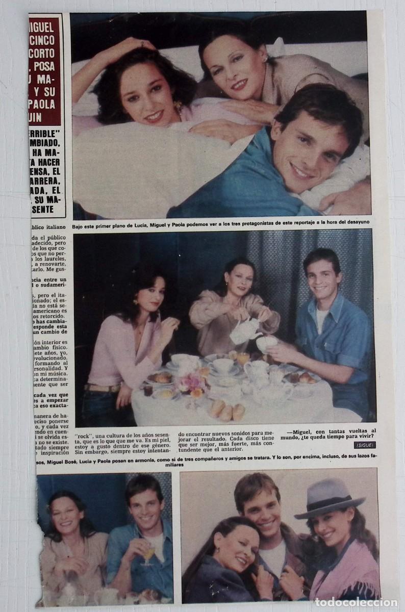 Coleccionismo de Revistas y Peri&oacute;dicos: RECORTES MIGUEL BOSE LUCIA PAOLA DOMINGUIN
