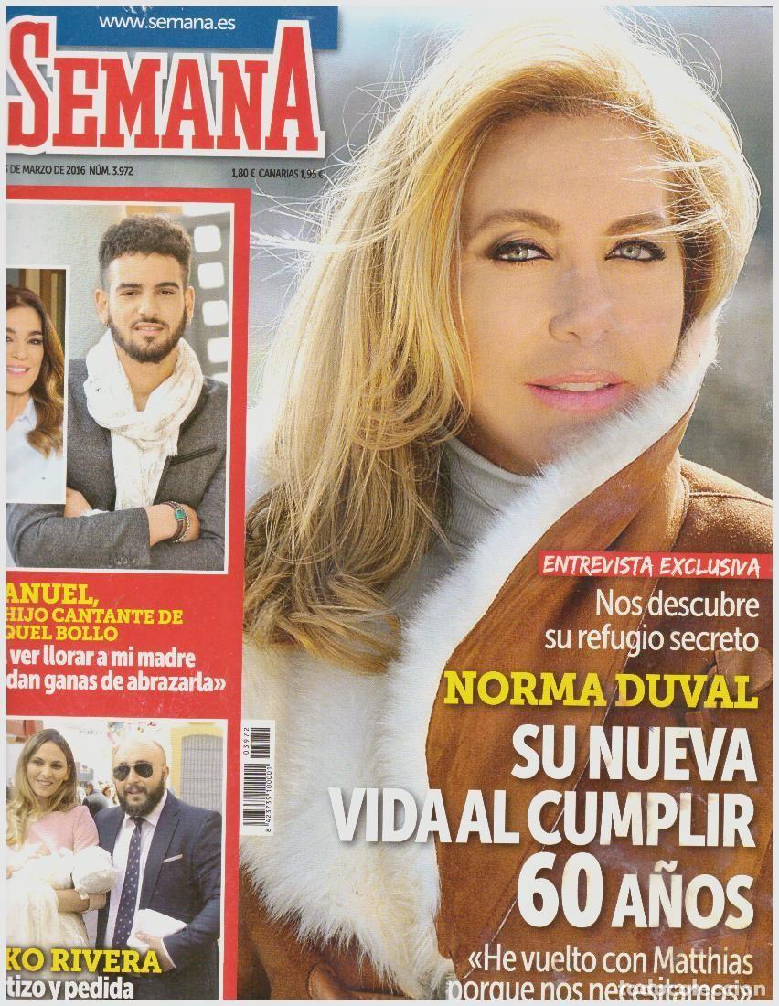 Coleccionismo de Revistas y Peri&oacute;dicos: REVISTA SEMANA: NORMA DUVAL / PENELOPE CRUZ / MARIA SHARAPOVA / MARIO CASAS / BERTA VAZQUEZ