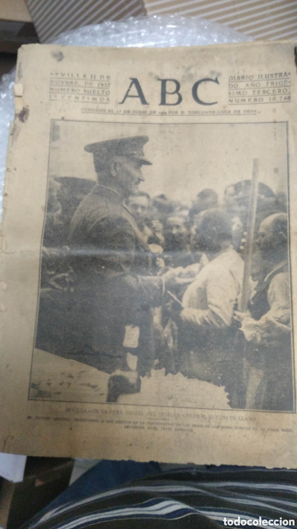 Coleccionismo de Revistas y Peri&oacute;dicos: ABC 11 NOVIEMBRE 1937