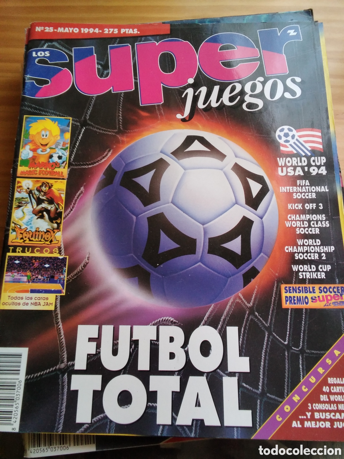 Coleccionismo de revistas y peri&oacute;dicos: Super juegos revista consolas n&uacute;mero 25 futbol total