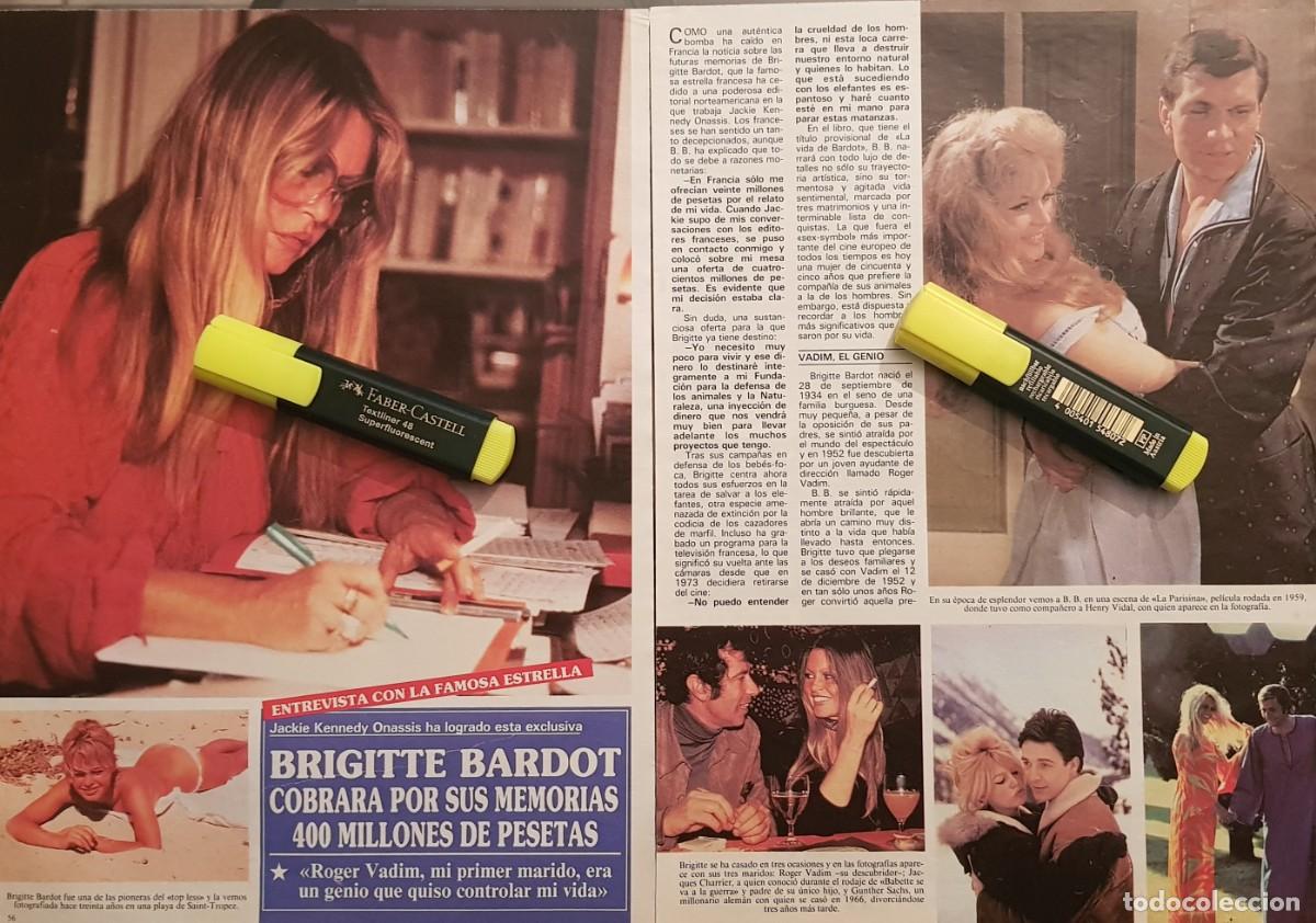 Coleccionismo de Revistas y Peri&oacute;dicos: Reportaje Brigitte Bardot 14.02.90