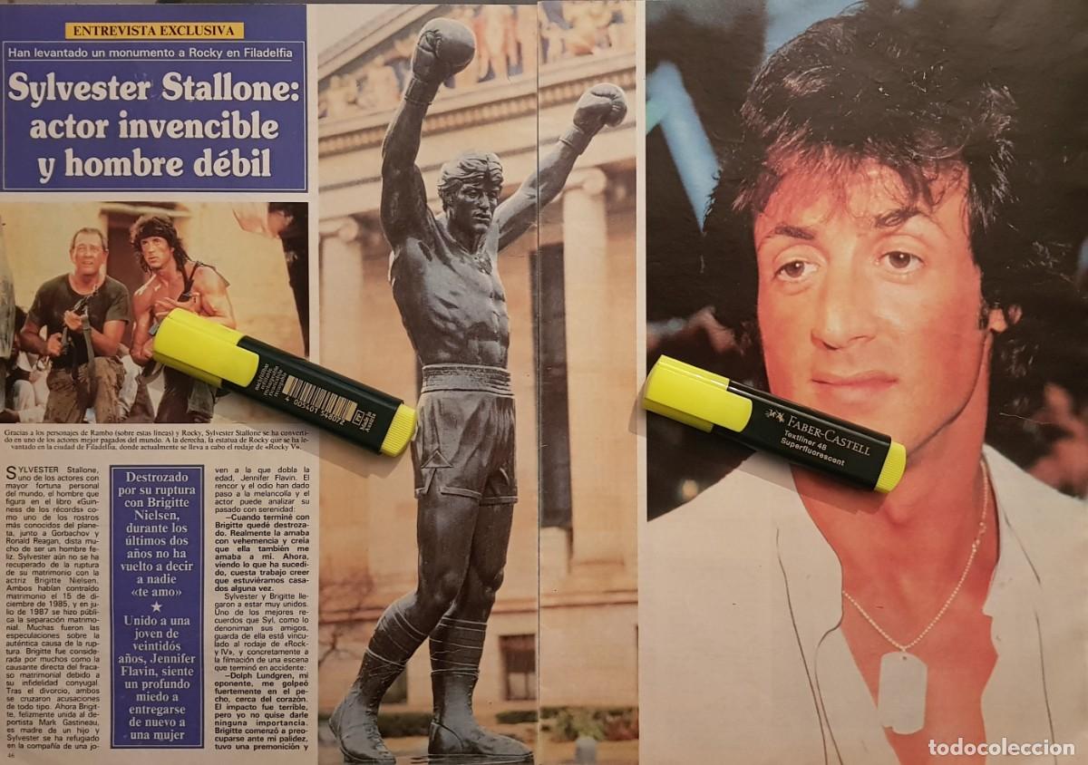 Coleccionismo de Revistas y Peri&oacute;dicos: Reportaje Sylvester Stallone 14.02.90