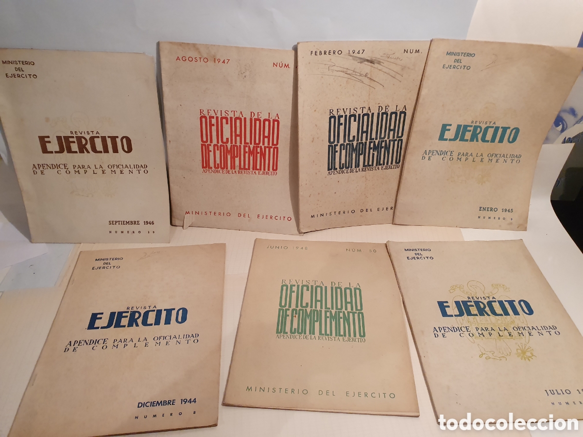 Coleccionismo de revistas y peri&oacute;dicos: REVISTA EJERCITO. REVISTA DE LA OFICIALIDAD Y COMPLEMENTO. MINISTERIO DEL EJERCITO. A&Ntilde;OS 40. 7 NUMER