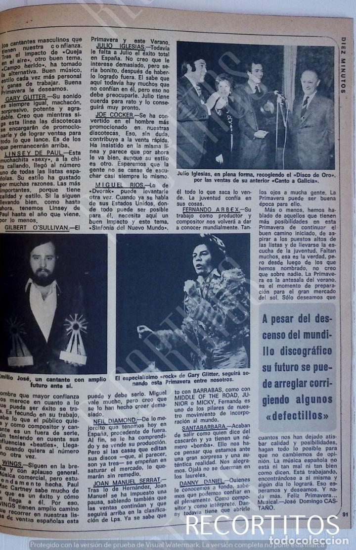 Coleccionismo de Revistas y Peri&oacute;dicos: gary glitter emilio jose julio iglesias disco de oro canto a galicia