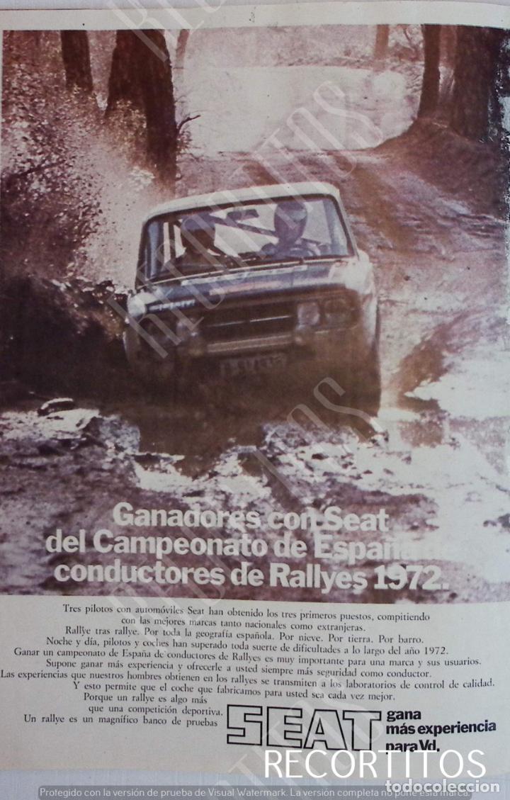 Coleccionismo de revistas y peri&oacute;dicos: seat rallyes 1972