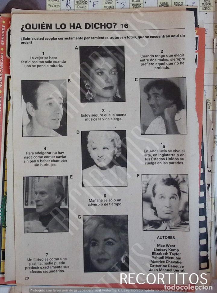 Coleccionismo de Revistas y Peri&oacute;dicos: mae west elizabeth taylor mae west catherine deneuve joan manuel serrat