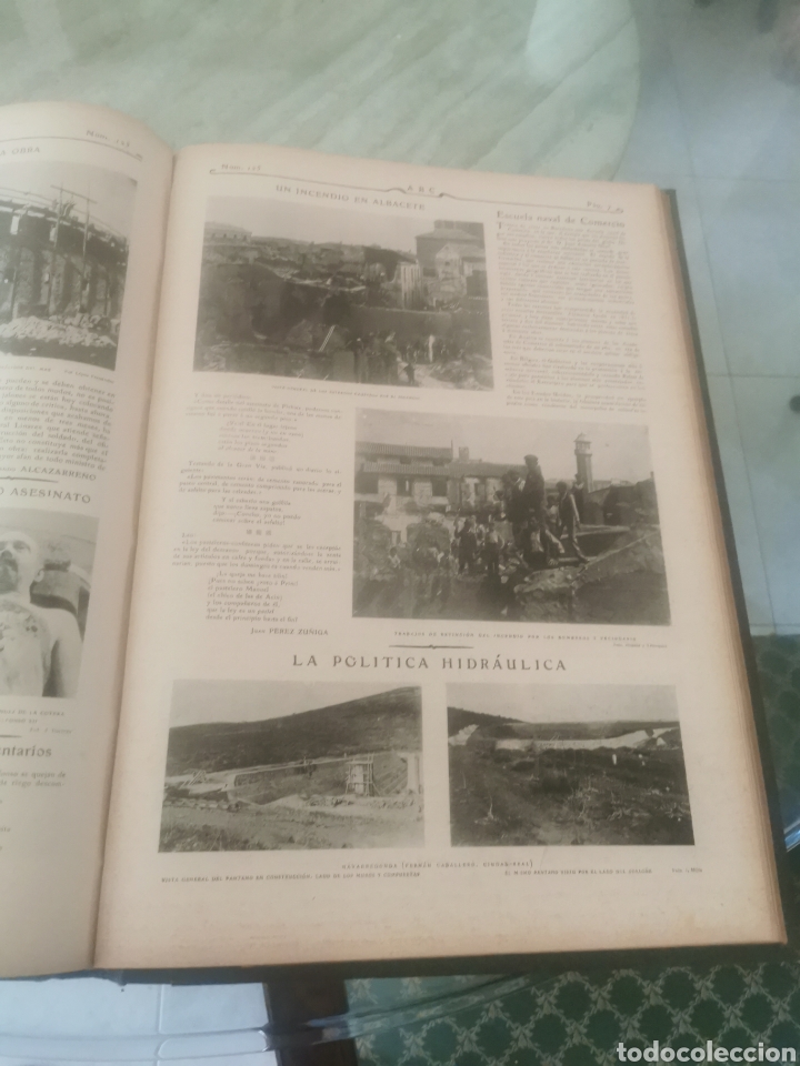 Coleccionismo de Revistas y Peri&oacute;dicos: Diario ABC encuadernado 1904 consta de unos 60 ejemplares completo