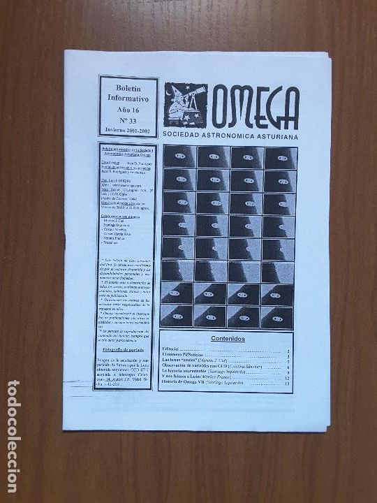 Collezionismo di Riviste e Giornali: Omega 33 - Bolet&iacute;n Sociedad Astron&oacute;mica Asturiana