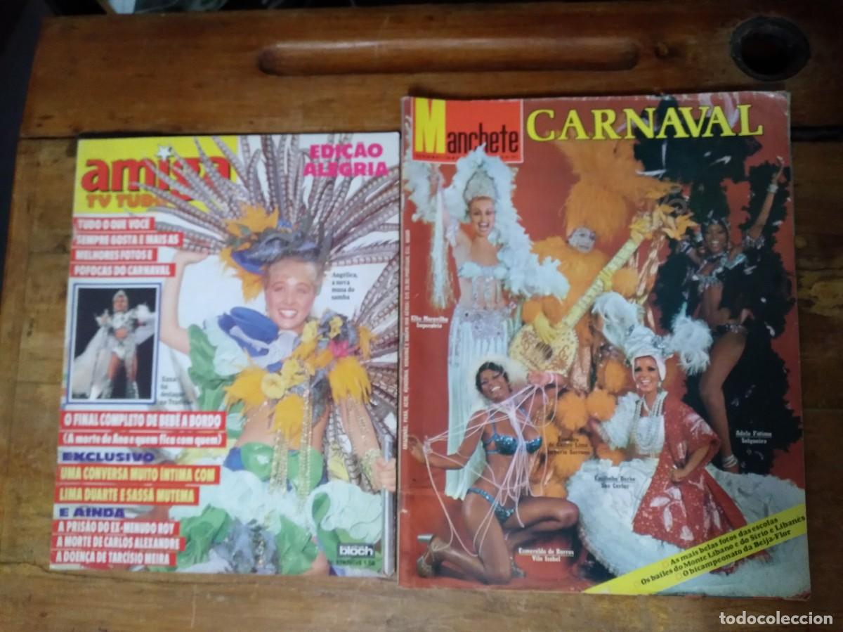 Coleccionismo de revistas y peri&oacute;dicos: Lote 2 Revistas Brasile&ntilde;as -Amiga TV Tudo N&deg;979/Manchete Carnaval N&deg;1299-