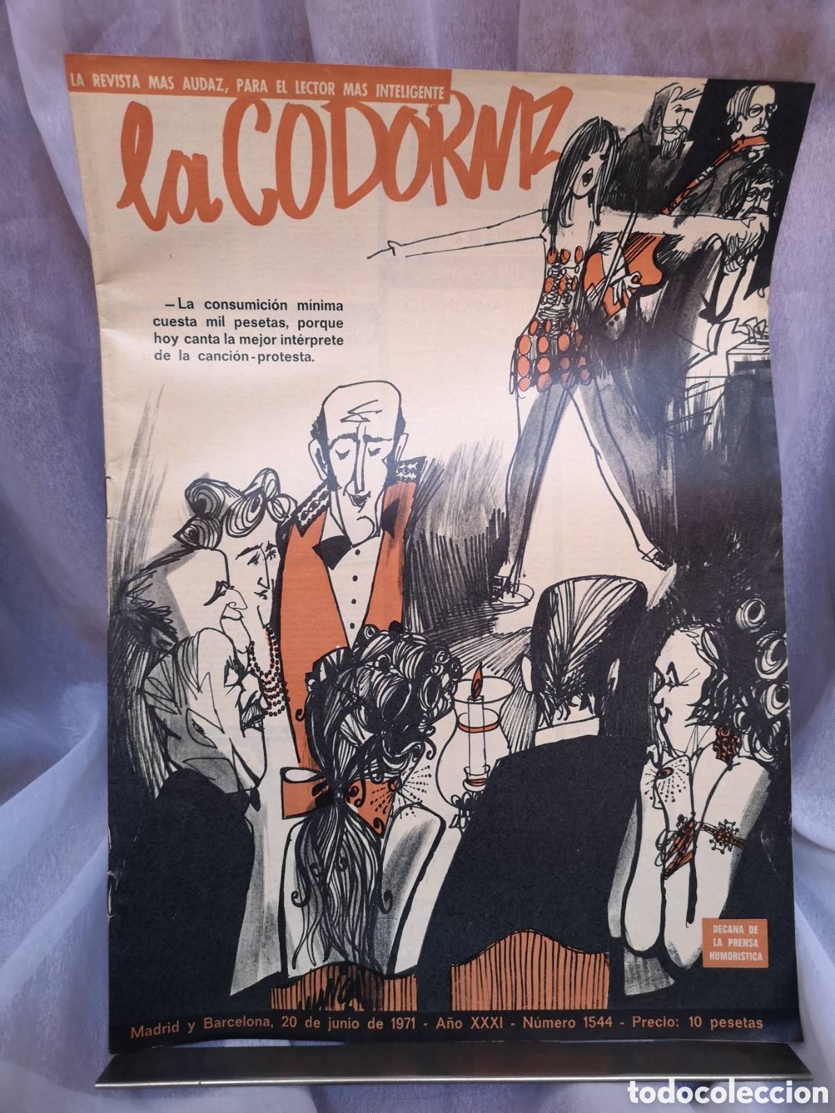 Coleccionismo de Revistas y Peri&oacute;dicos: Revista La Codorniz n&ordm;1544 del 20 de junio de 1971