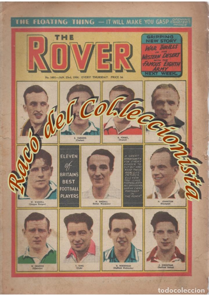 Coleccionismo de revistas y peri&oacute;dicos: THE ROVER N. 1491 , D.C. THOMPSON , 1954 , FOTOS FUTBOLISTAS , COMICS I TEXTOS , EDICI&Oacute;N INGLESA