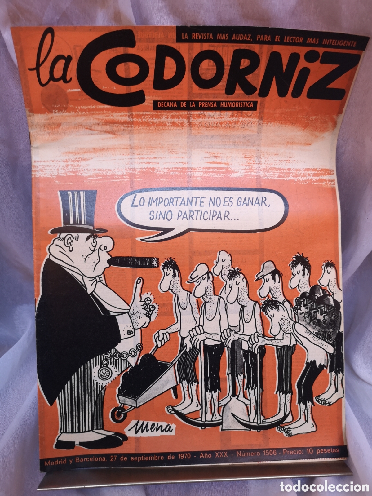 Coleccionismo de Revistas y Peri&oacute;dicos: Revista La Codorniz n&ordm;1506 del 27 de septiembre de 1970