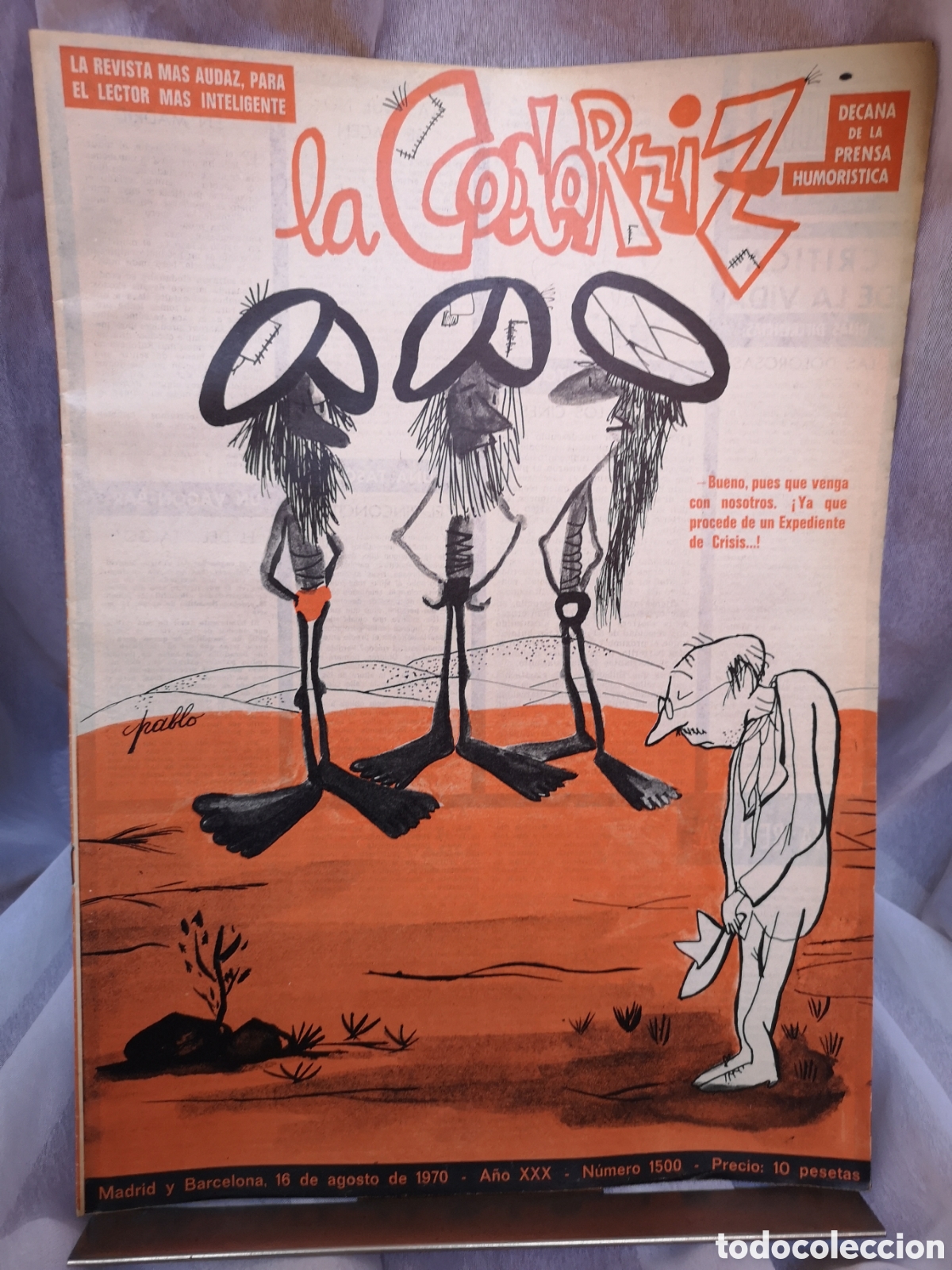 Coleccionismo de Revistas y Peri&oacute;dicos: Revista La Codorniz n&ordm;1500 del 16 de agosto de 1970