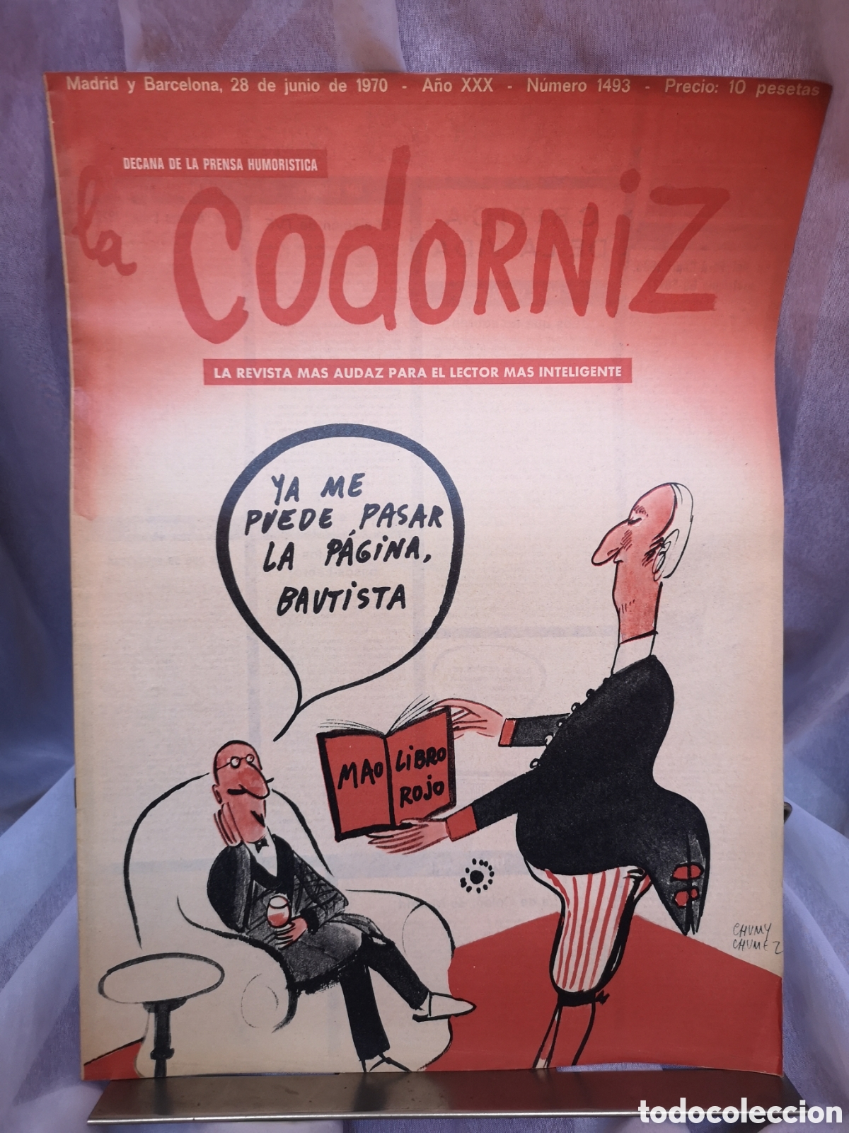 Coleccionismo de Revistas y Peri&oacute;dicos: Revista La Codorniz n&ordm;1493 del 28 de junio de 1970