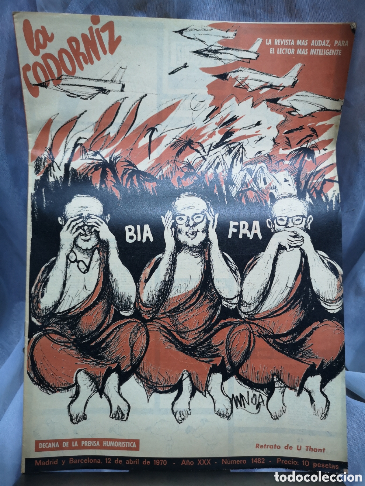 Coleccionismo de Revistas y Peri&oacute;dicos: Revista La Codorniz n&ordm;1482 del 12 de abril de 1970