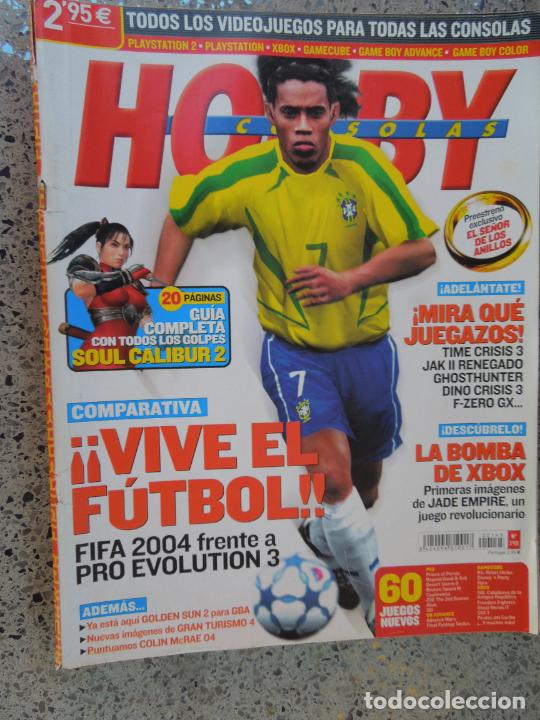 Coleccionismo de Revistas y Peri&oacute;dicos: HOBBY CONSOLAS N&ordm; 145- FIFA 2004- GUIA SOUL CALIBUR- JADE EMPIRE- GOLDEN SUN 2