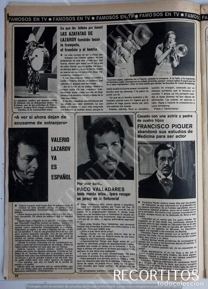 Coleccionismo de revistas y peri&oacute;dicos: valerio lazarov kristina valerie leslie las azafatas clown paco valladares francisco piquer