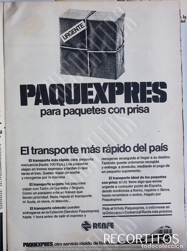 Coleccionismo de revistas y peri&oacute;dicos: renfe anuncio publicidad