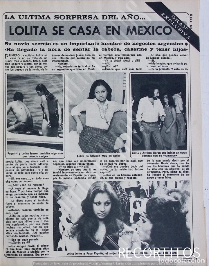 Coleccionismo de revistas y peri&oacute;dicos: lolita flores lola