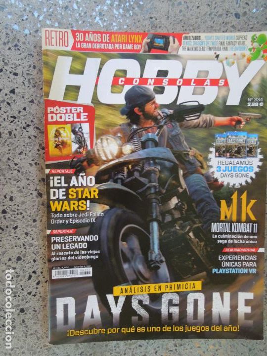 Coleccionismo de Revistas y Peri&oacute;dicos: HOBBY CONSOLAS N&ordm; 334 - DAYS GONE + POSTER