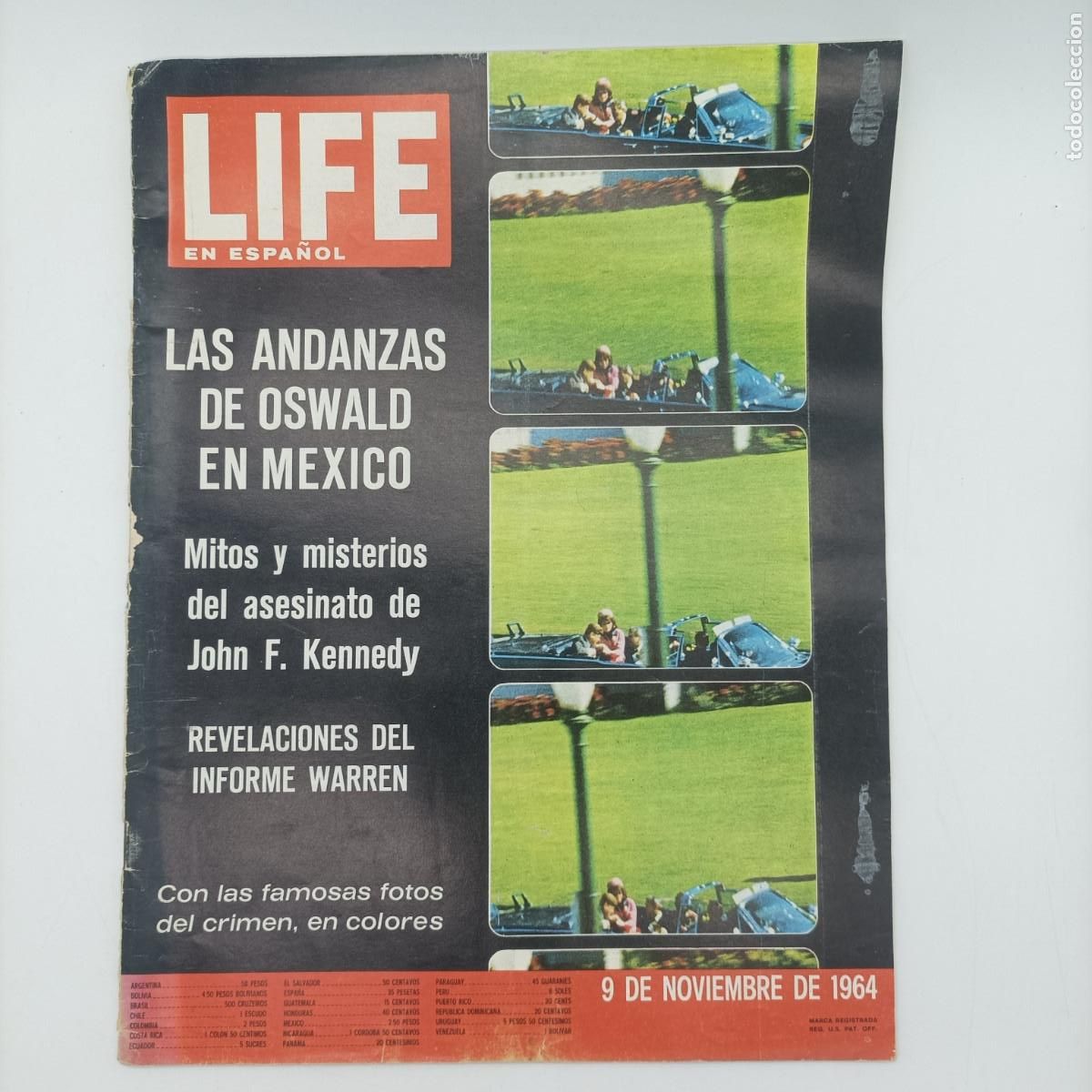 Collection Magazines and Newspapers: LIFE EN ESPA&Ntilde;OL 9 DE NOVIEMBRE DE 1964