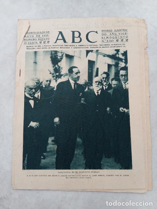 Coleccionismo de Revistas y Peri&oacute;dicos: PERIODICO ABC. 29 MAYO 1929. BARCELONA, EN EL INSTITUTO FERR&Aacute;N