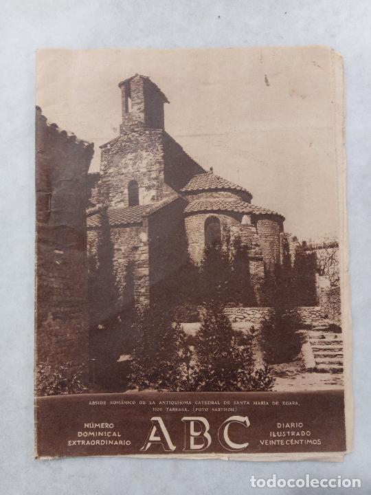 Coleccionismo de Revistas y Peri&oacute;dicos: PERIODICO ABC. N&Uacute;MERO DOMINICAL EXTRAORDINARIO. CATEDRAL DE SANTA MARIA DE EGARA. TARRASA.