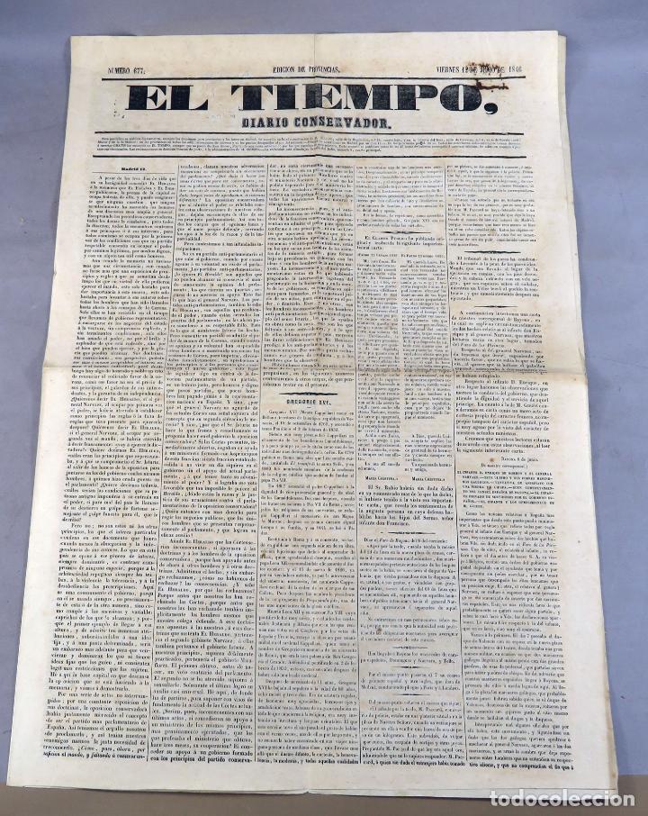 Sammeln von Zeitschriften und Zeitungen: El Tiempo peri&oacute;dico diario Conservador 12 junio 1846 n&ordm; 667 Edici&oacute;n Provincias