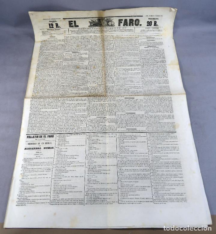 Collectionnisme de Revues et Journaux: El Faro de Madrid peri&oacute;dico diario 21 octubre 1847 n&ordm; 179 Edici&oacute;n Provincias