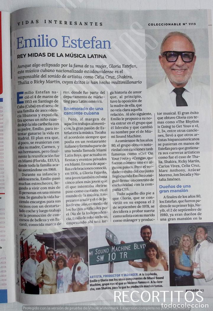 Coleccionismo de Revistas y Peri&oacute;dicos: emilio estefan gloria